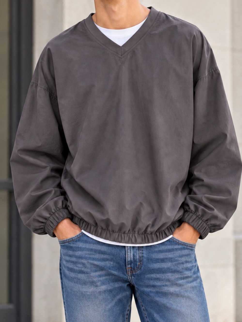 NWT Pro Tour XLT Gray V-Neck Pullover Jacket. Men’s Sz-XLT Golf | Lightweight